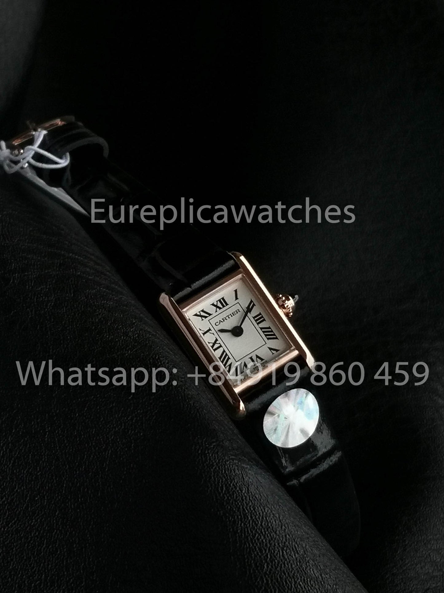 Cartier Tank TANK LOUIS CARTIER Mini 1:1 Meilleure version F1 Factory Cadran blanc Or rose