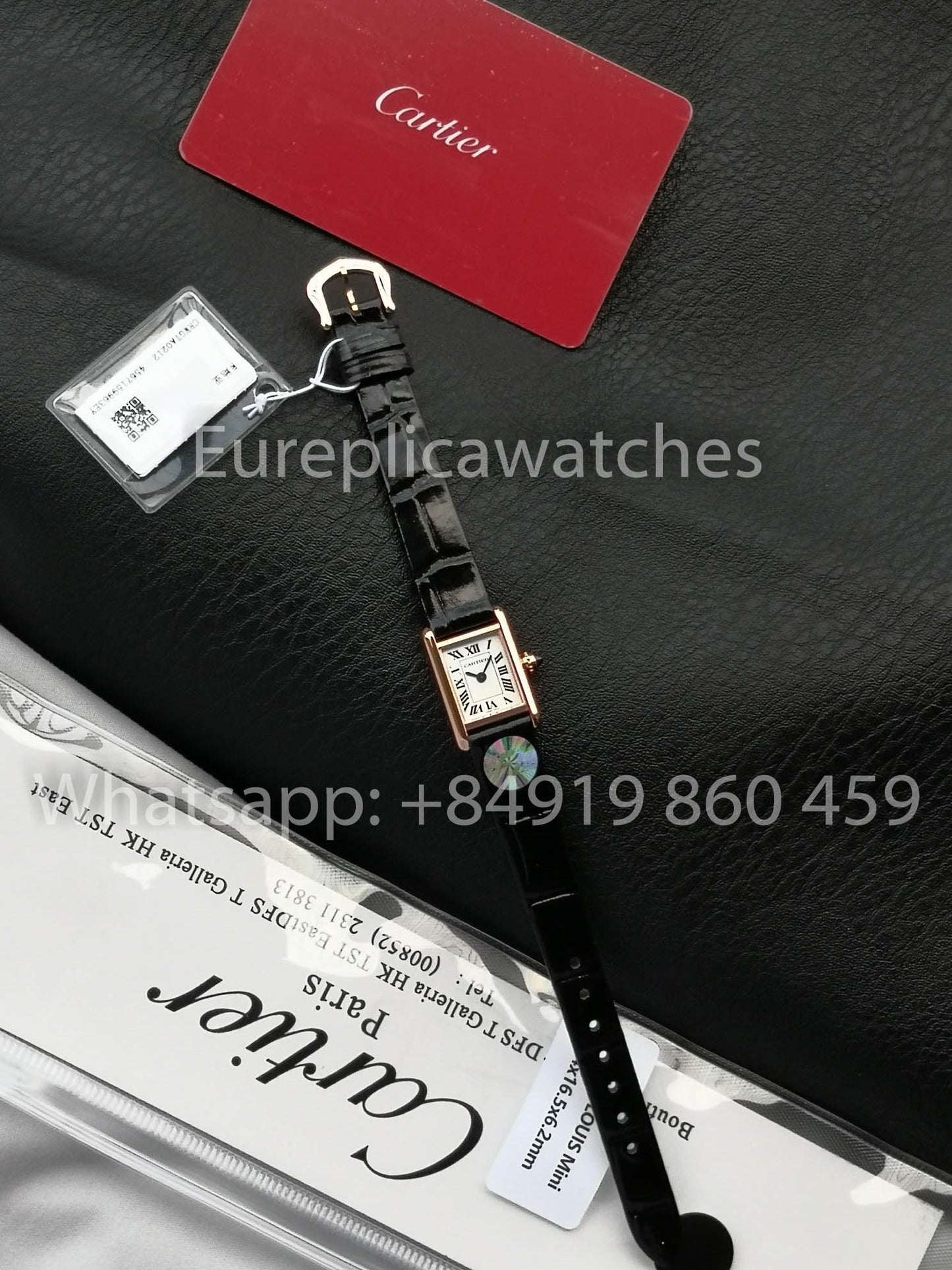 Cartier Tank TANK LOUIS CARTIER Mini 1:1 Meilleure version F1 Factory Cadran blanc Or rose