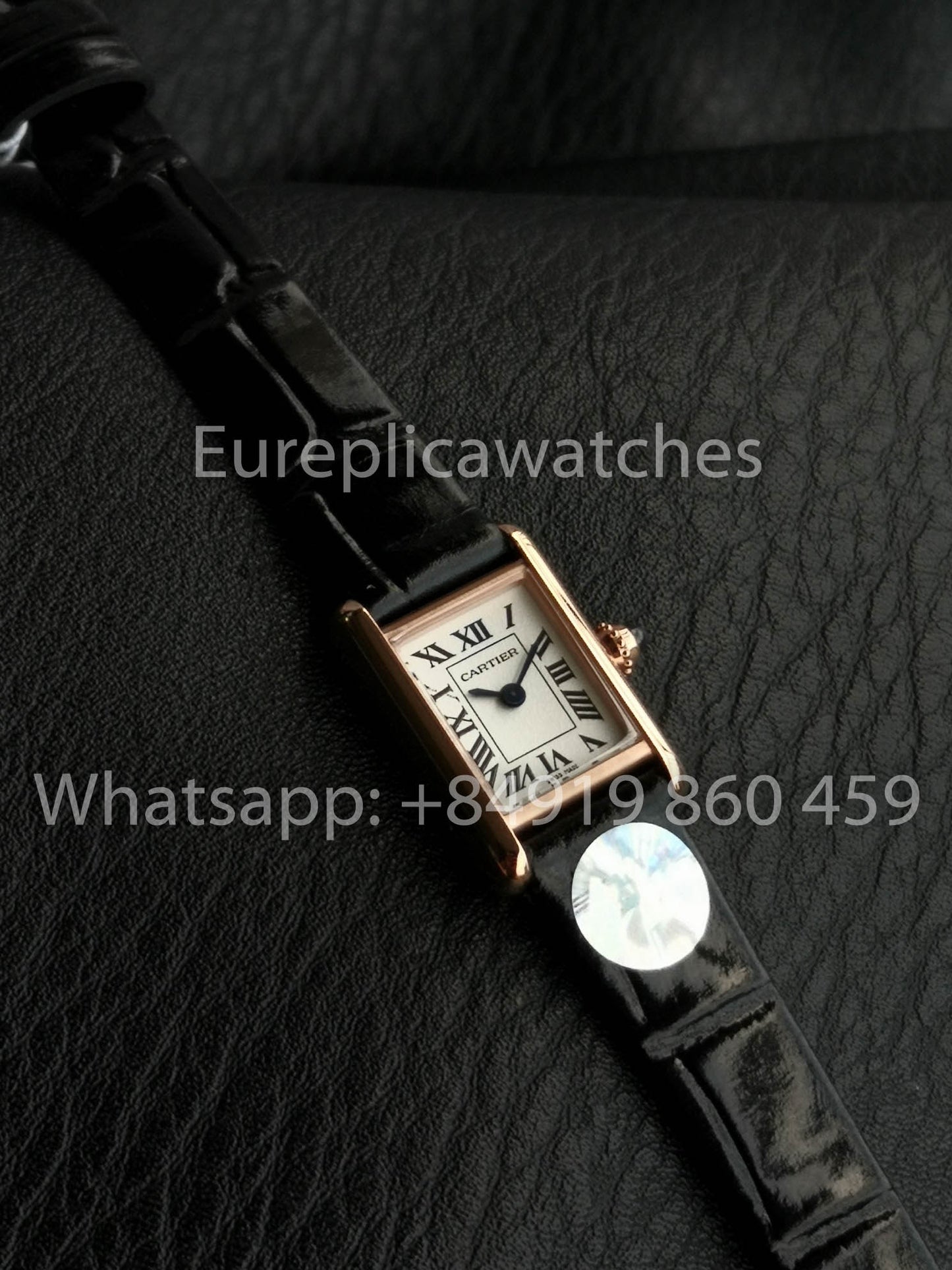 Cartier Tank TANK LOUIS CARTIER Mini 1:1 Meilleure version F1 Factory Cadran blanc Or rose