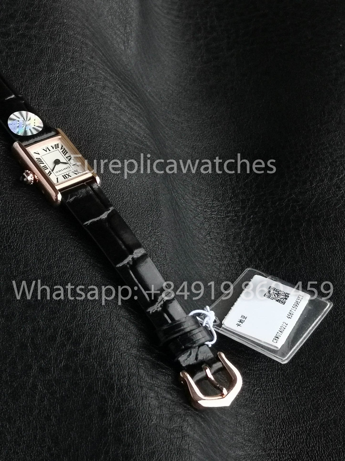 Cartier Tank TANK LOUIS CARTIER Mini 1:1 Meilleure version F1 Factory Cadran blanc Or rose