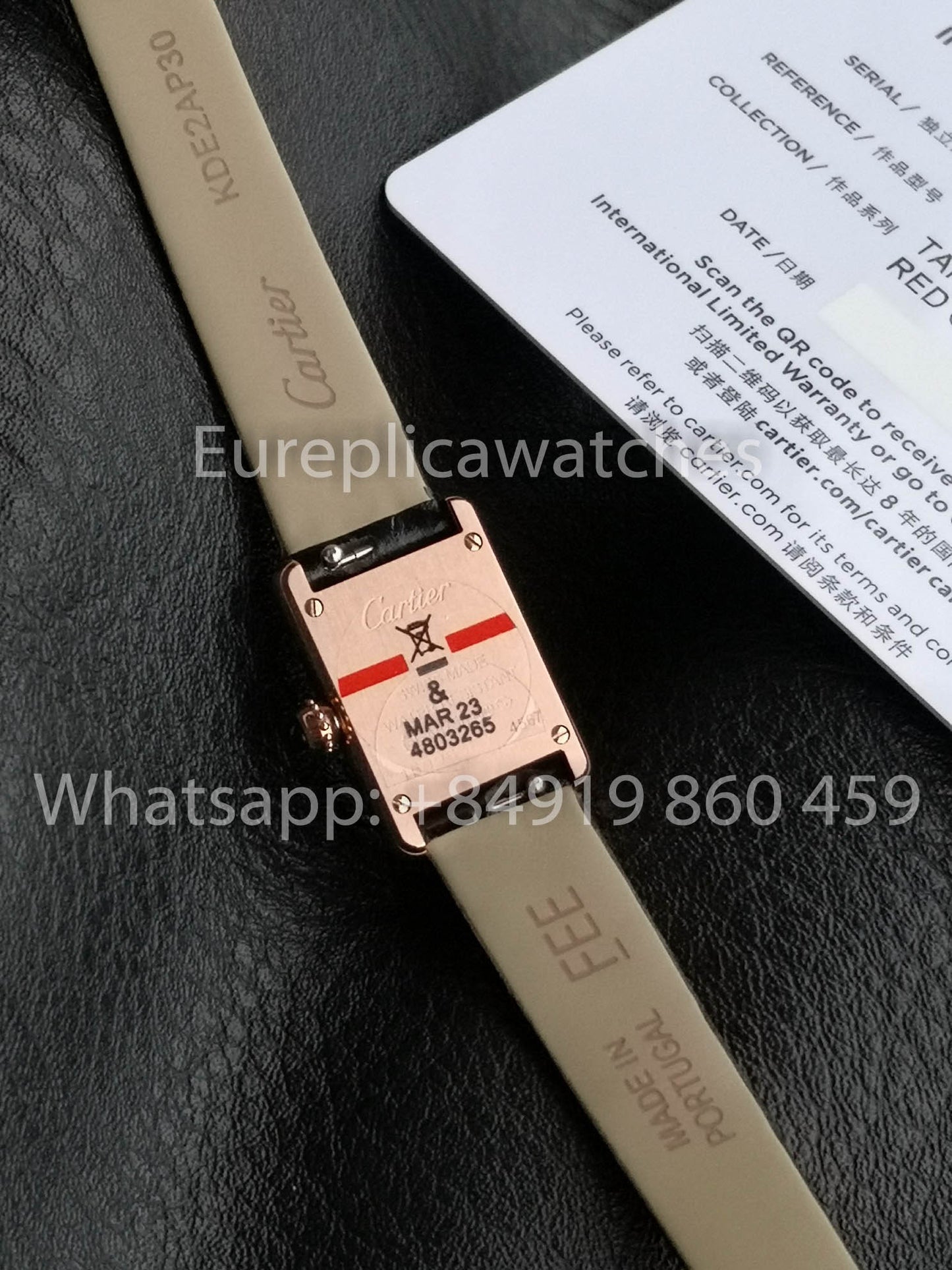 Cartier Tank TANK LOUIS CARTIER Mini 1:1 Meilleure version F1 Factory Cadran blanc Or rose