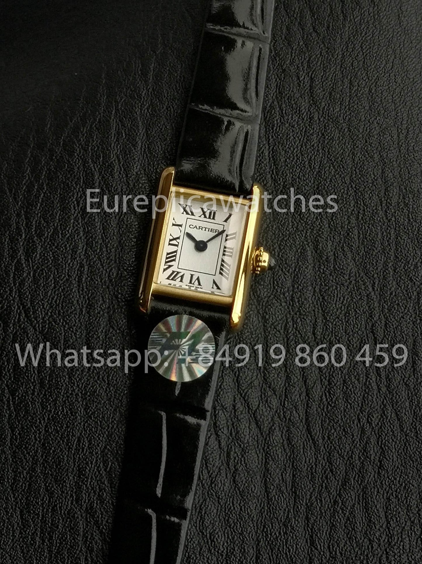 Cartier Tank TANK LOUIS CARTIER Mini  1:1 Best Version White and Yellow Gold
