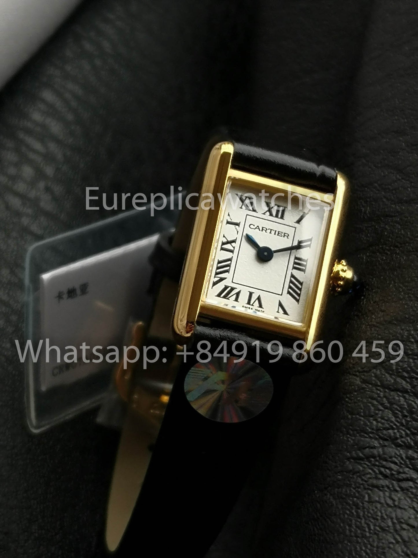 Cartier Tank TANK LOUIS CARTIER Mini  1:1 Best Version White and Yellow Gold