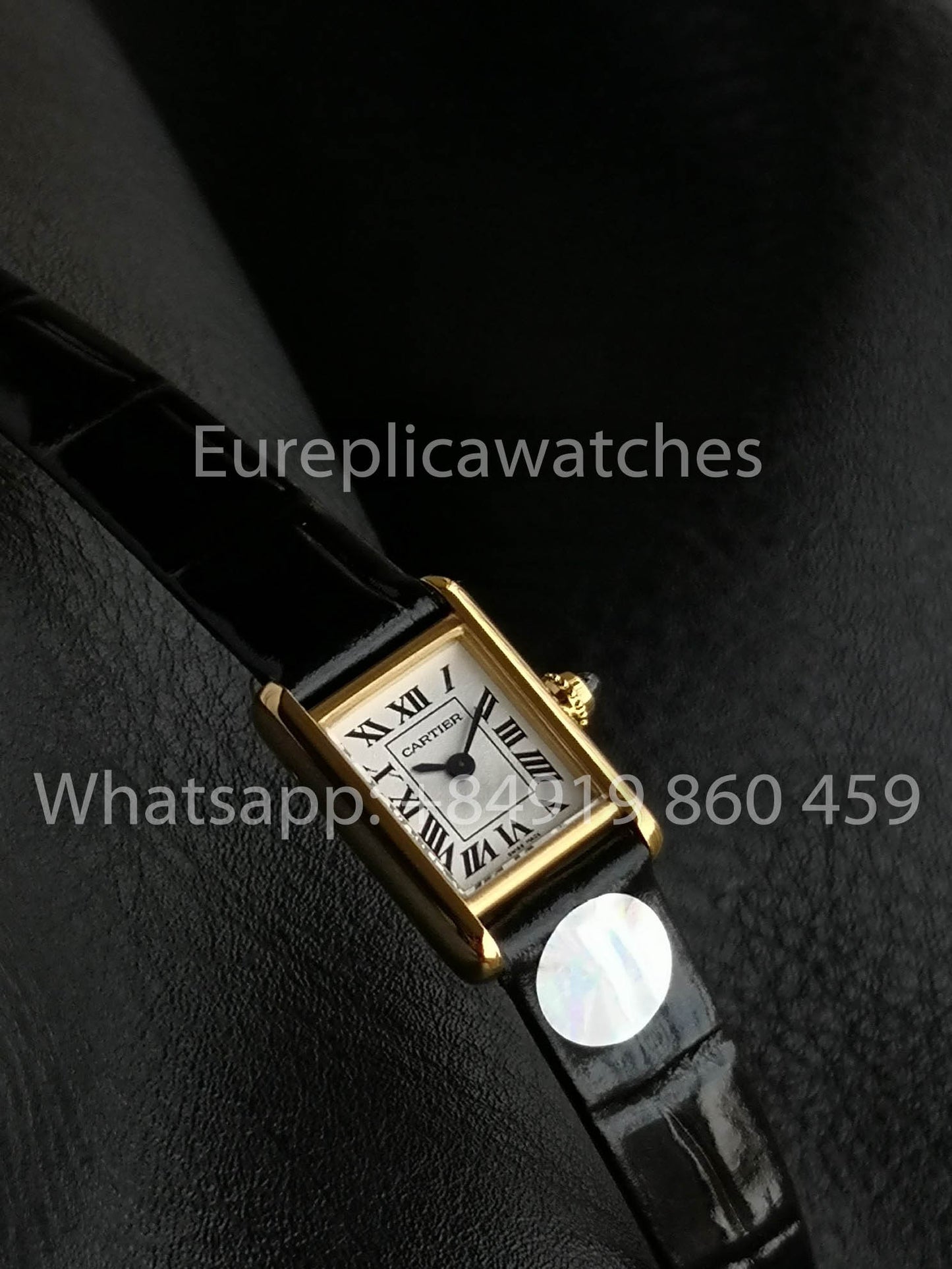 Cartier Tank TANK LOUIS CARTIER Mini  1:1 Best Version White and Yellow Gold