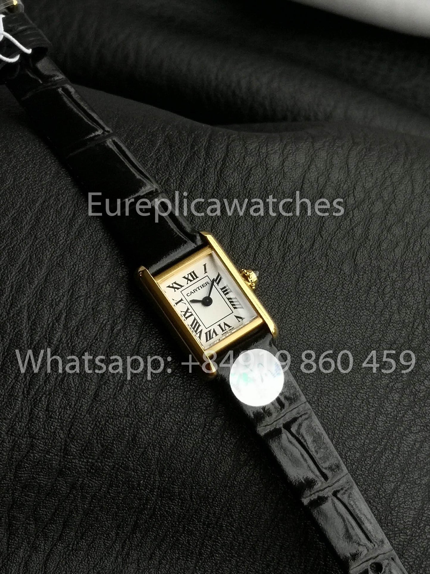 Cartier Tank TANK LOUIS CARTIER Mini  1:1 Best Version White and Yellow Gold
