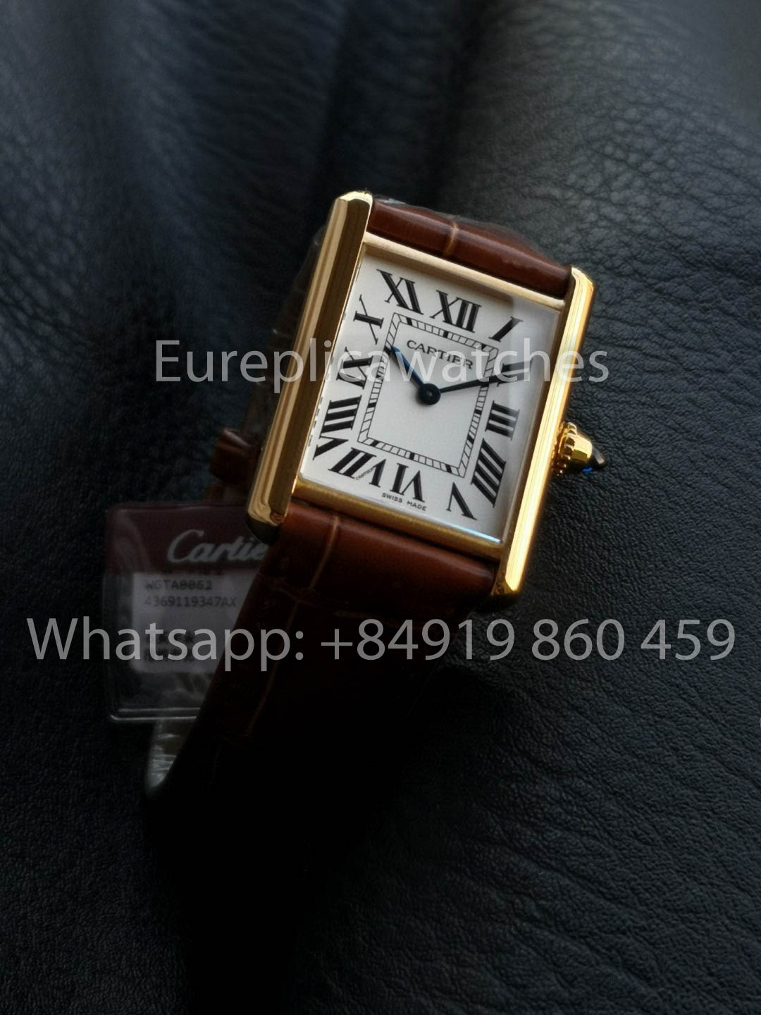 Cartier Tank TANK LOUIS CARTIER Édition « Dernières Teintes » 1:1 Meilleure Version F1 Bracelet Marron d'Usine