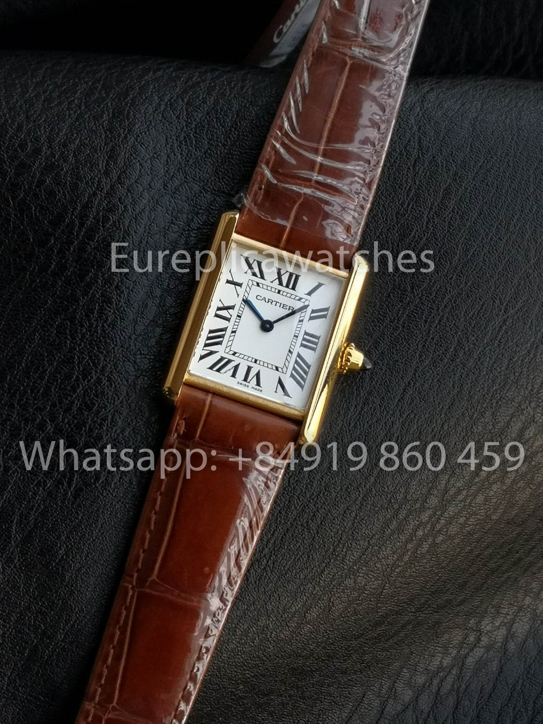 Cartier Tank TANK LOUIS CARTIER Édition « Dernières Teintes » 1:1 Meilleure Version F1 Bracelet Marron d'Usine