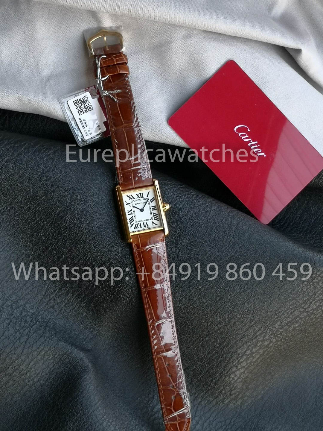 Cartier Tank TANK LOUIS CARTIER Édition « Dernières Teintes » 1:1 Meilleure Version F1 Bracelet Marron d'Usine