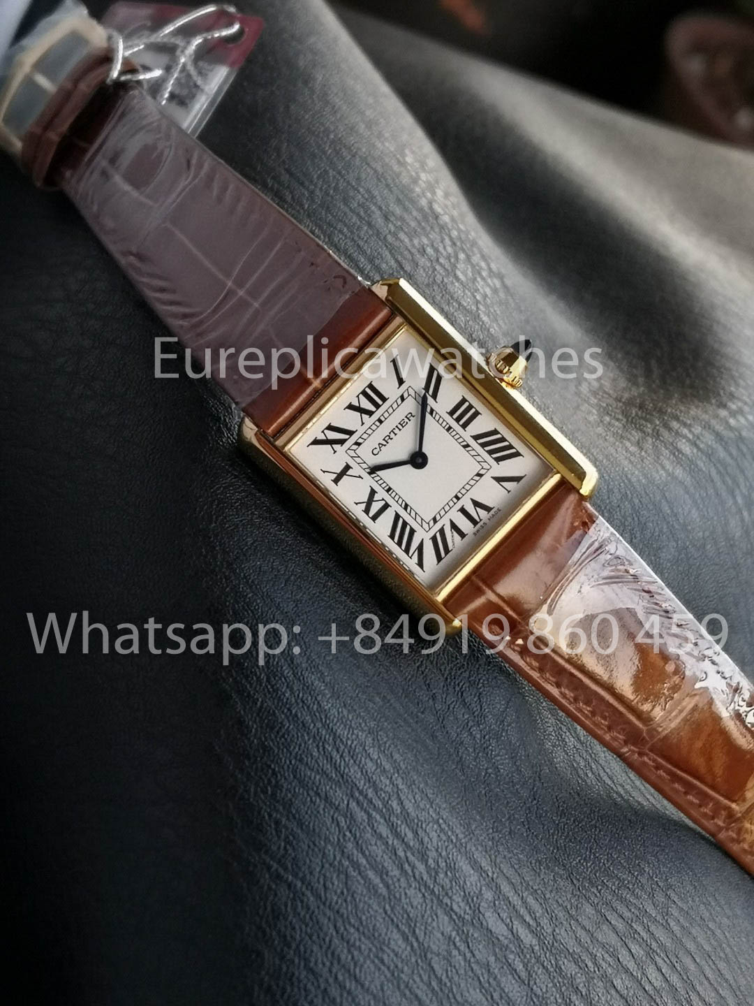 Cartier Tank TANK LOUIS CARTIER Édition « Dernières Teintes » 1:1 Meilleure Version F1 Bracelet Marron d'Usine