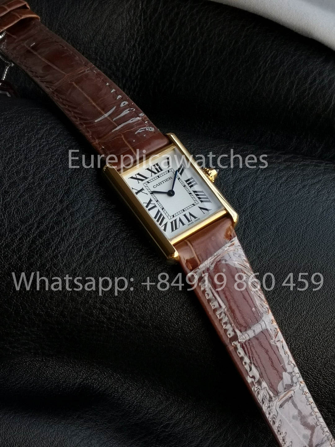 Cartier Tank TANK LOUIS CARTIER Édition « Dernières Teintes » 1:1 Meilleure Version F1 Bracelet Marron d'Usine