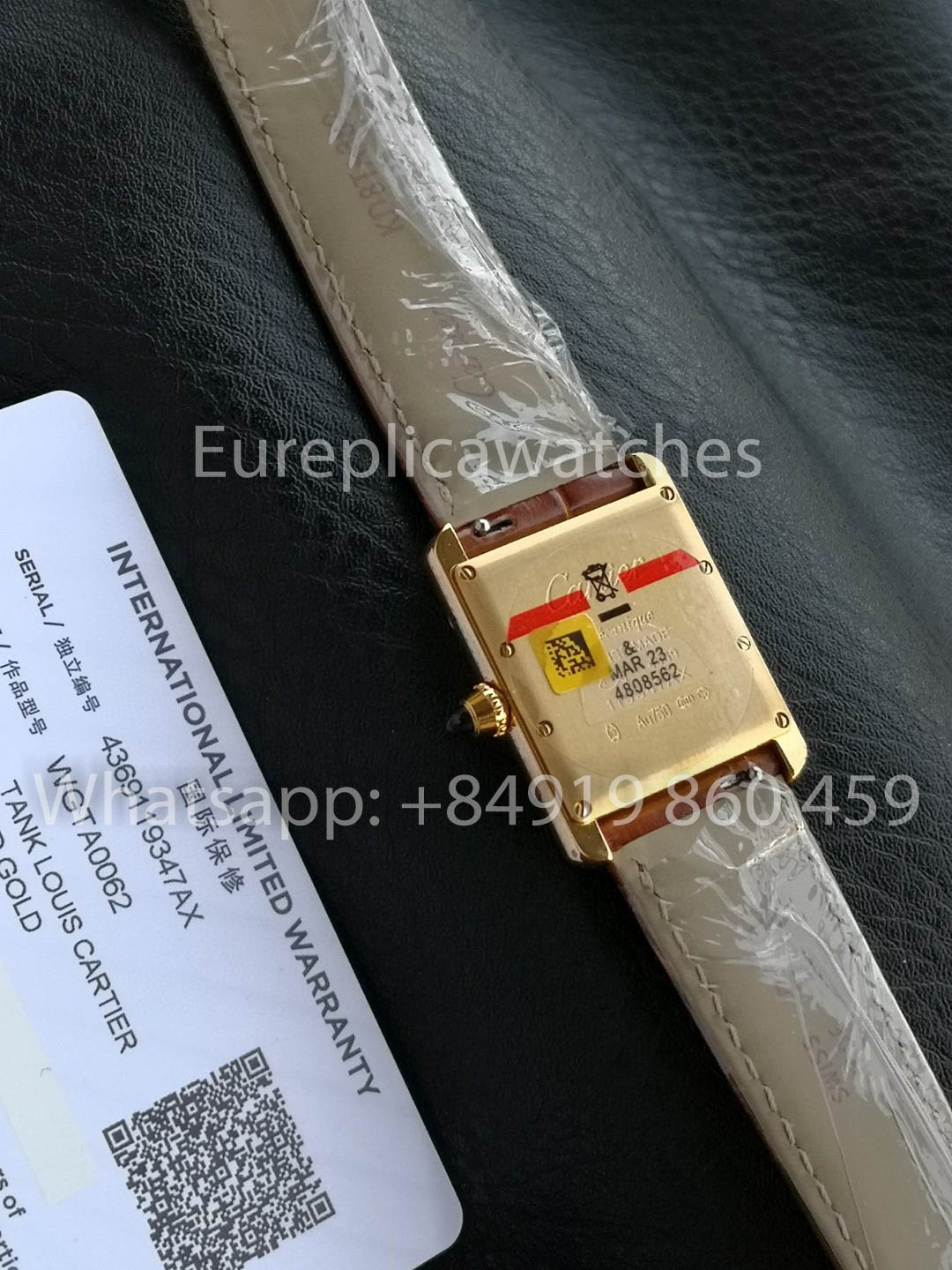 Cartier Tank TANK LOUIS CARTIER Édition « Dernières Teintes » 1:1 Meilleure Version F1 Bracelet Marron d'Usine