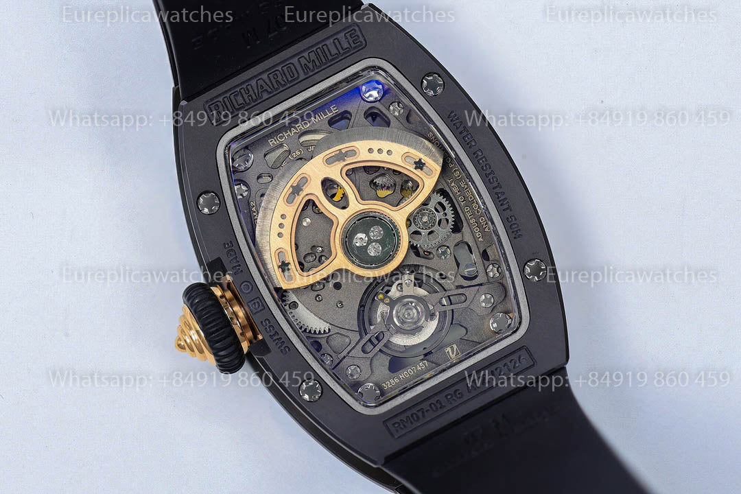 Richard Mille RM 07-01 Black Ceramic Black -Lip 1:1 Best Version ZF Factory