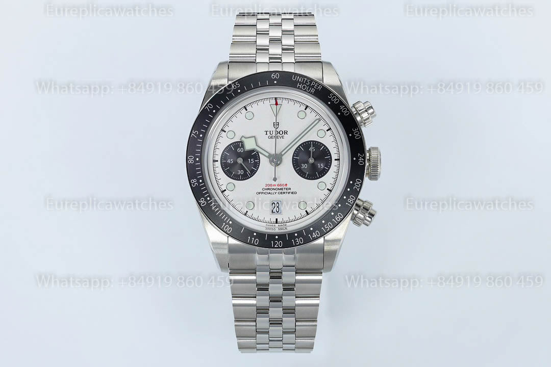 Tudor Black Bay Chrono M79360N-0014 ZF Factory 1:1 Meilleure version Cadran Blanc