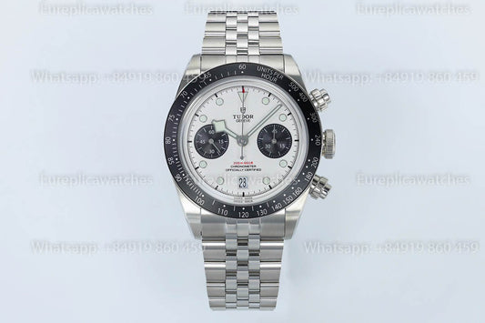 Tudor Black Bay Chrono M79360N-0014 ZF Factory 1:1 Beste Version Weißes Zifferblatt