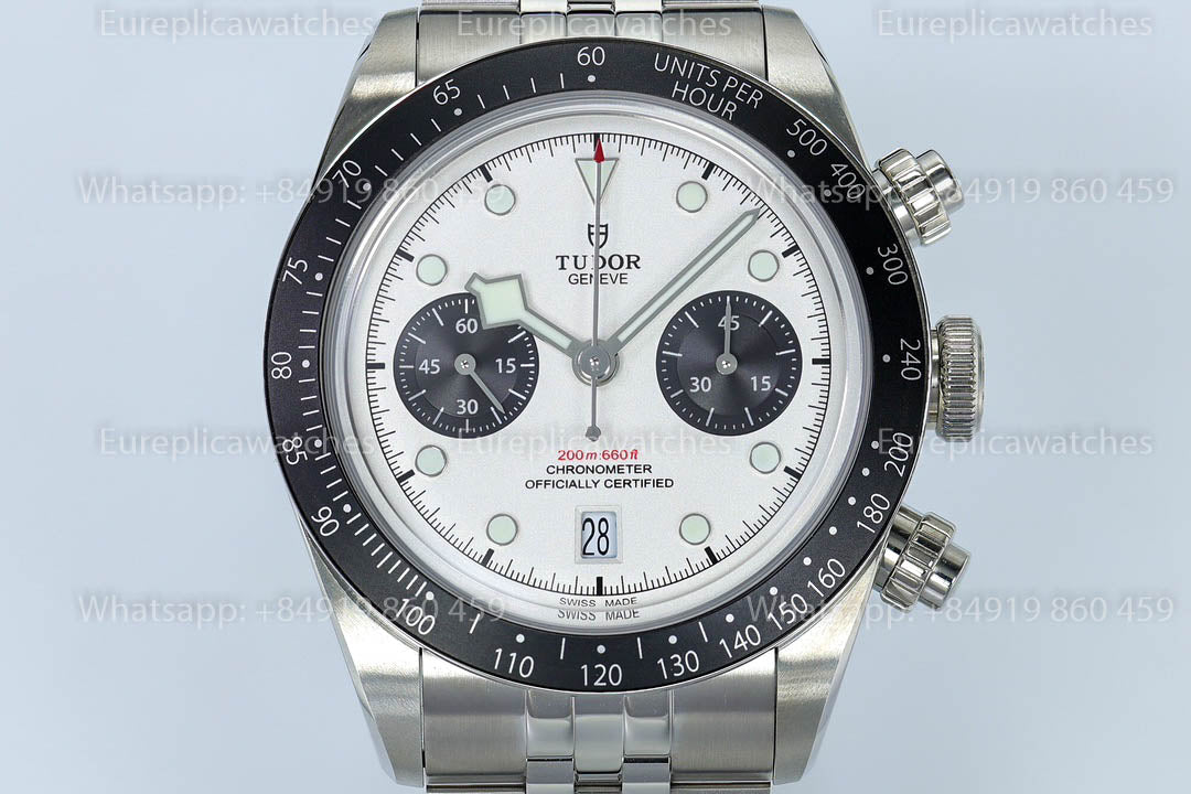 Tudor Black Bay Chrono M79360N-0014 ZF Factory 1:1 Meilleure version Cadran Blanc