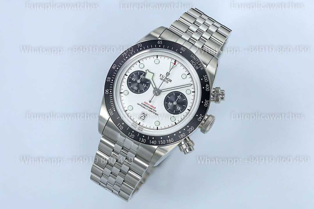 Tudor Black Bay Chrono M79360N-0014 ZF Factory 1:1 Meilleure version Cadran Blanc