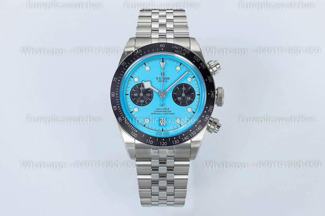 TUDOR BLACK BAY CHRONO STEEL M79360N-0024 ZF Factory 1:1 Beste Version Tiffany-Zifferblatt