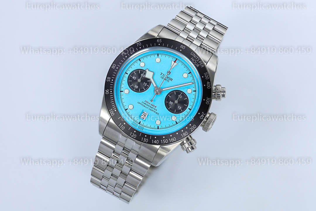 TUDOR BLACK BAY CHRONO STEEL M79360N-0024 ZF Factory 1:1 Beste Version Tiffany-Zifferblatt