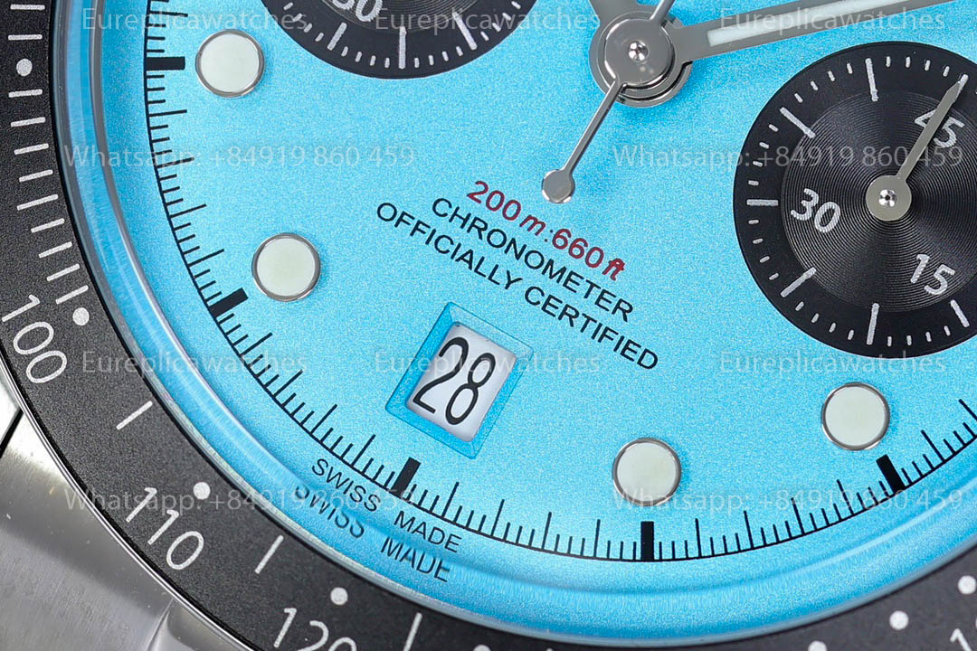 TUDOR BLACK BAY CHRONO STEEL M79360N-0024 ZF Factory 1:1 Beste Version Tiffany-Zifferblatt