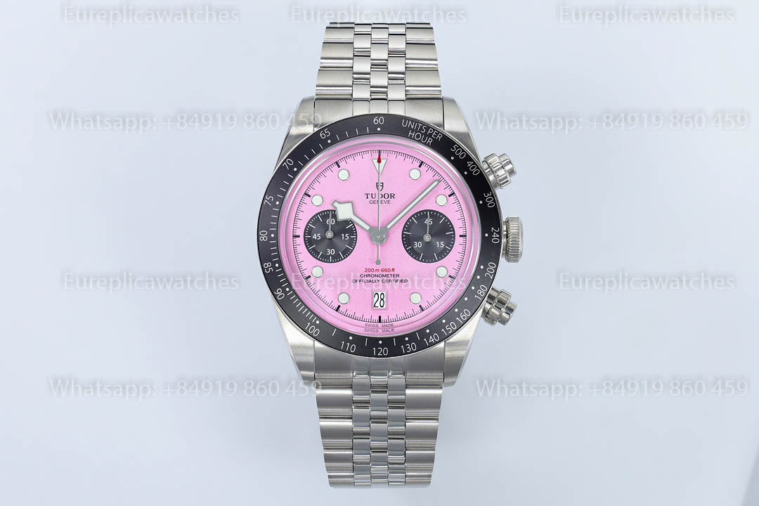 TUDOR BLACK BAY CHRONO STEEL M79360N-0019 41MM  ZF Factory 1:1 Best Version Pink dial