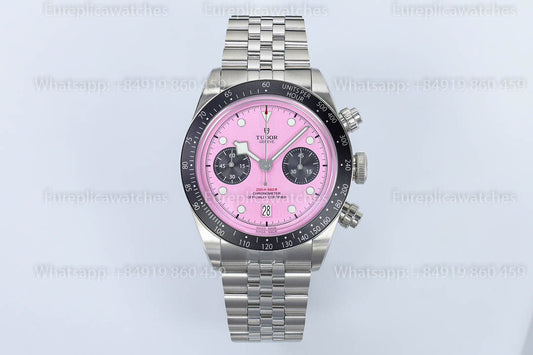 TUDOR BLACK BAY CHRONO STEEL M79360N-0019 41MM ZF Factory 1:1 Beste Version Rosa Zifferblatt