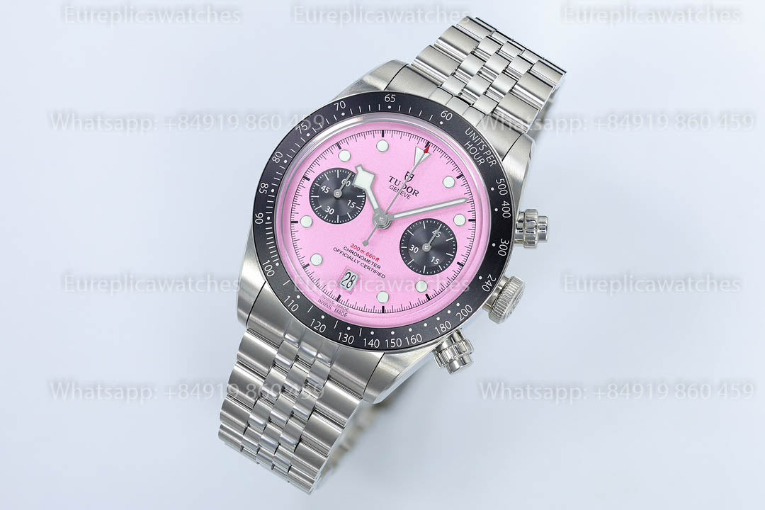 TUDOR BLACK BAY CHRONO STEEL M79360N-0019 41MM  ZF Factory 1:1 Best Version Pink dial