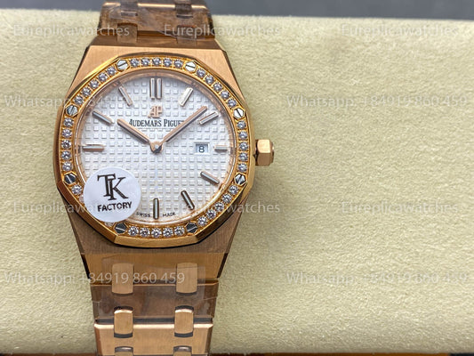 Audemars Piguet Royal Oak Quartz 33mm 67651 RS-D White Dial TK Factory 1:1 Best Version