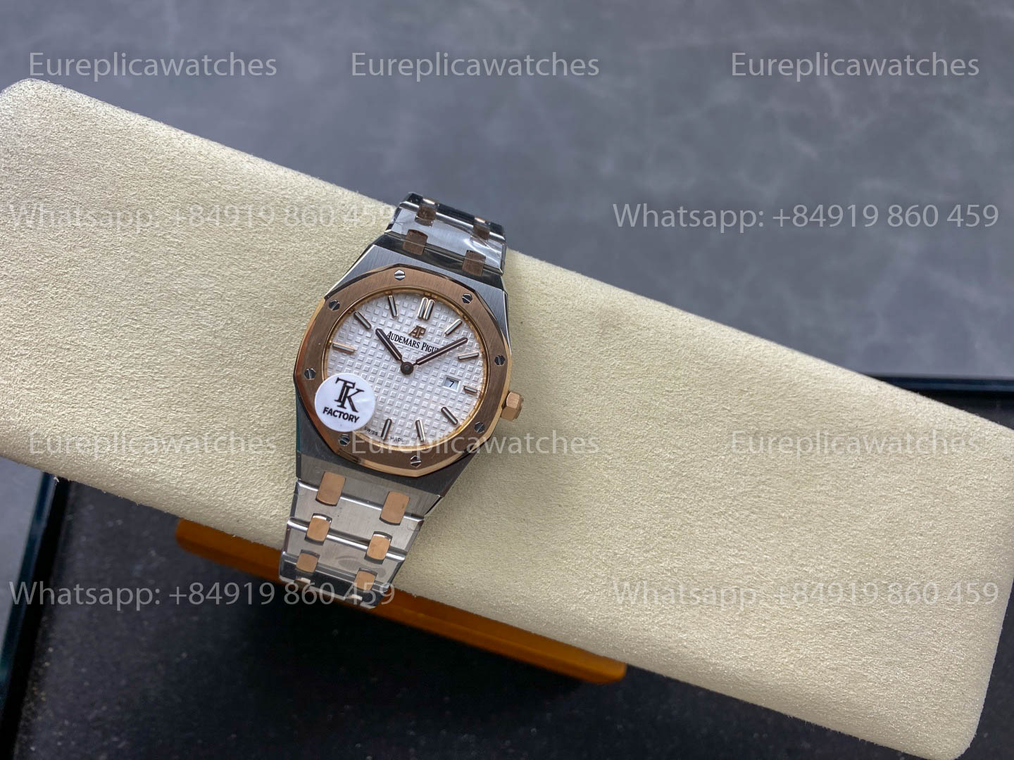 Audemars Piguet Royal Oak Quartz 33mm 67651 Rose gold White Dial TK Factory 1:1 Best Version