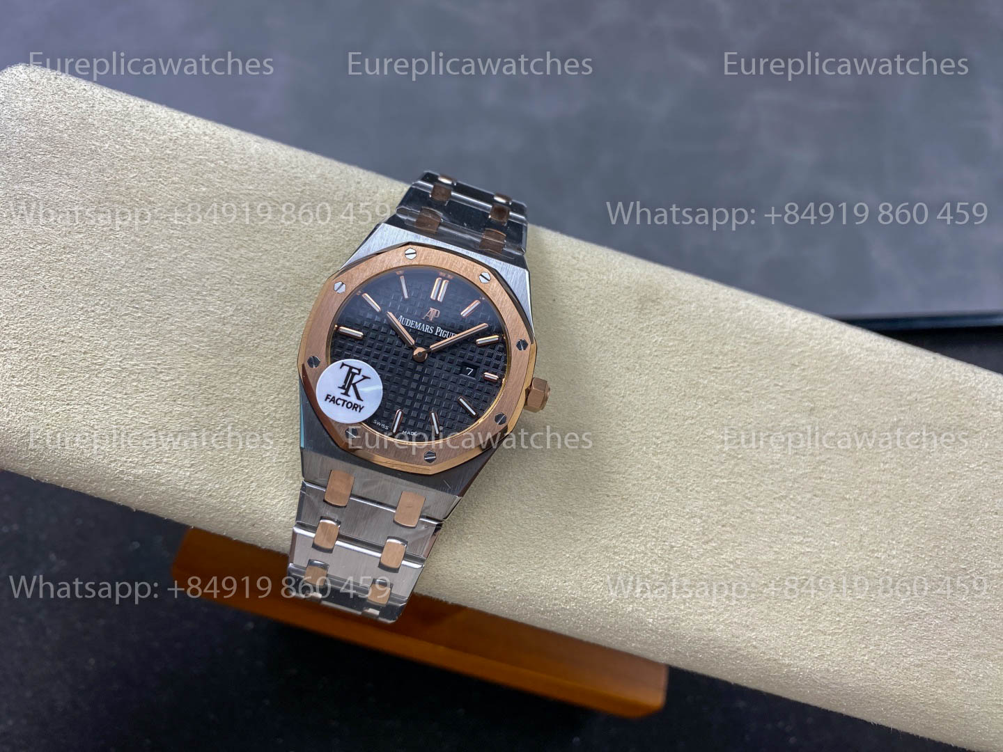 Audemars Piguet Royal Oak Quartz 33mm 67651 Rose gold Black Dial TK Factory 1:1 Best Version