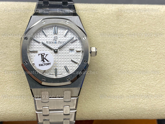 Audemars Piguet Royal Oak Quartz 33 mm 67651SR Weißes Zifferblatt TK Factory 1:1 Beste Version