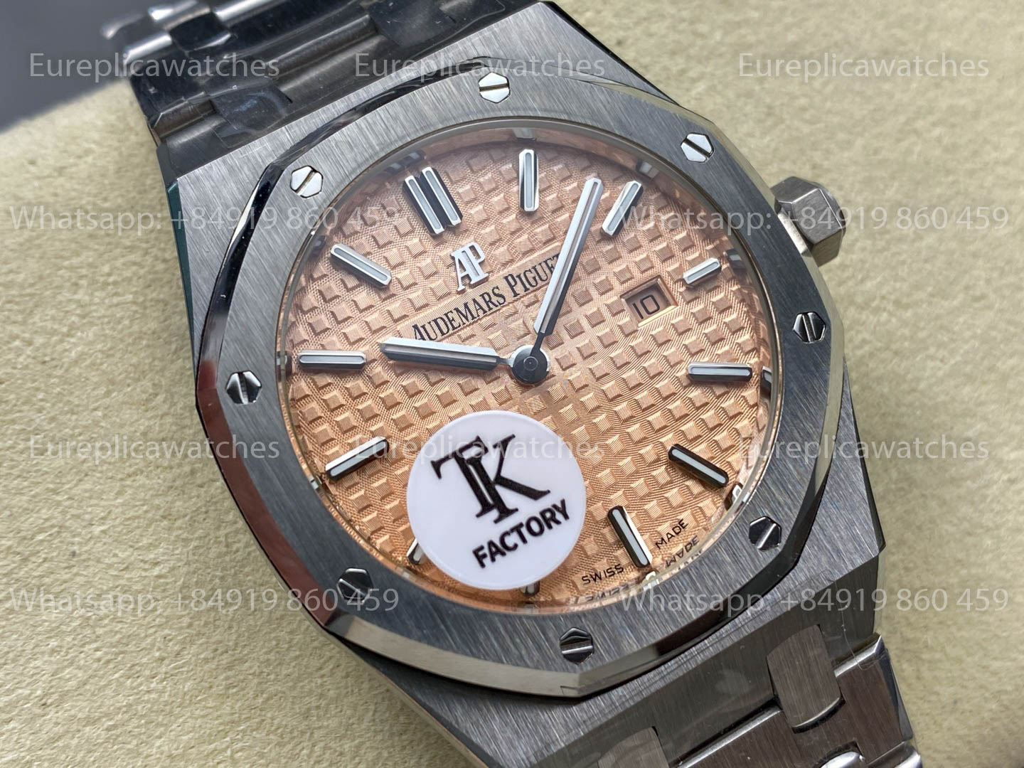 Audemars Piguet Royal Oak Quartz 33mm 67651SR Yellow Dial TK Factory 1:1 Best Version