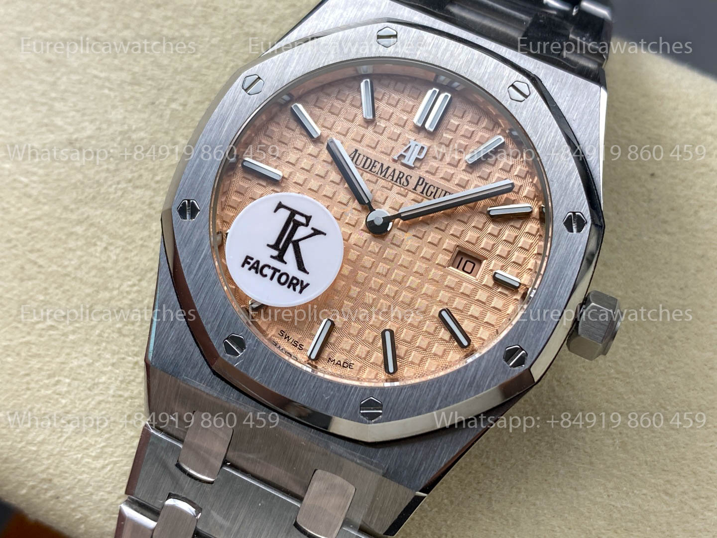 Audemars Piguet Royal Oak Quartz 33mm 67651SR Yellow Dial TK Factory 1:1 Best Version