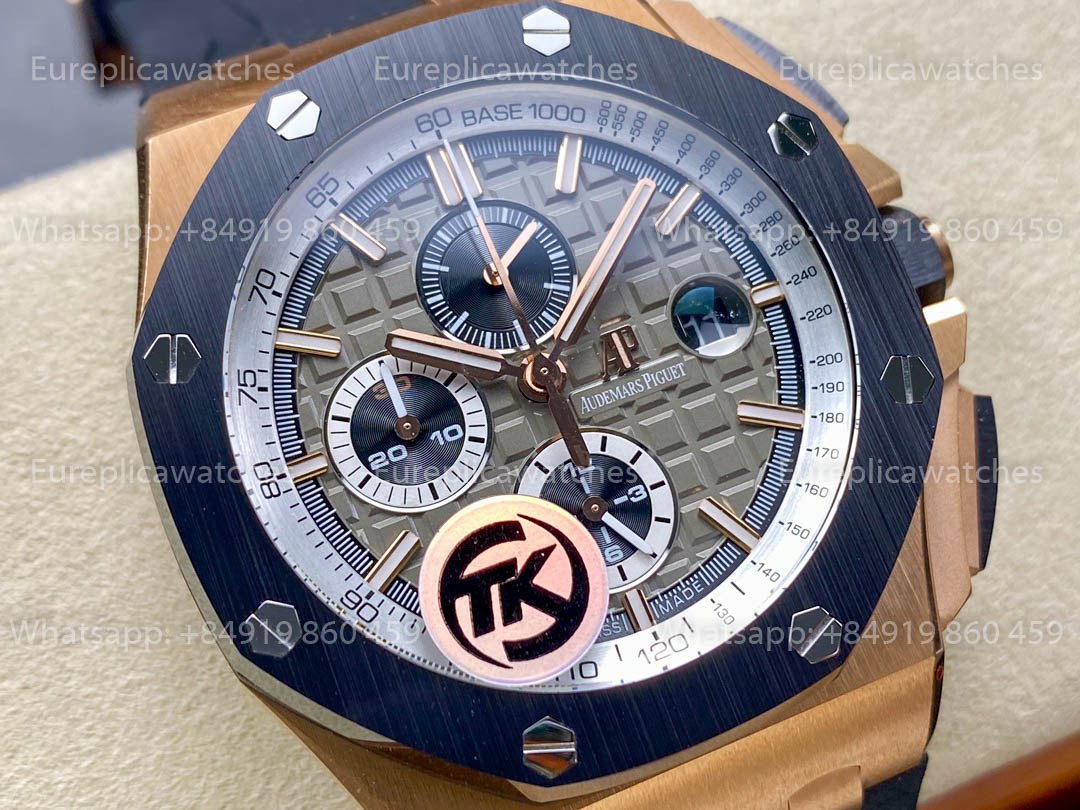 Audemars Piguet Royal Oak Offshore 26408OR TK Factory 1:1 Beste Version Roségold Schwarzes Armband