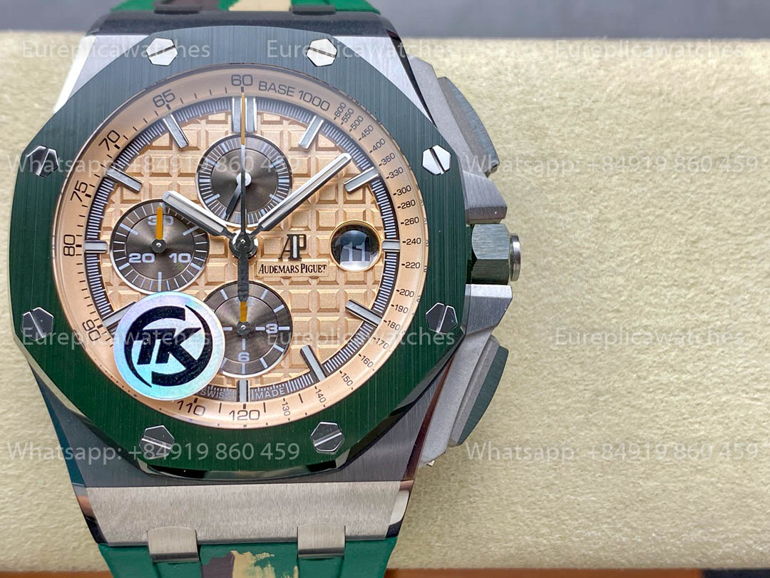 Audemars Piguet Royal Oak Offshore CAMO pour AED TK Factory 1:1 Meilleure version Cadran jaune