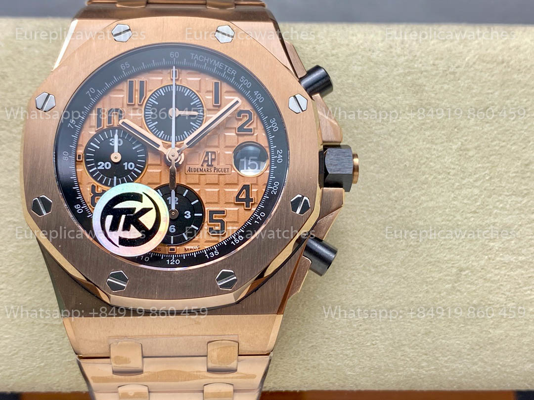 Audemars Piguet Royal Oak Offshore 26400 / 26238 / 26470 Serie Roségold-Zifferblatt TK Factory Edelstahl