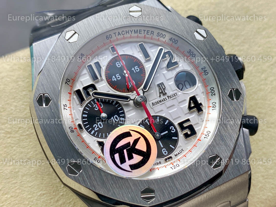 Audemars Piguet Royal Oak Offshore 26400 / 26238 / 26470 Serie Weißes Zifferblatt TK Factory Edelstahl