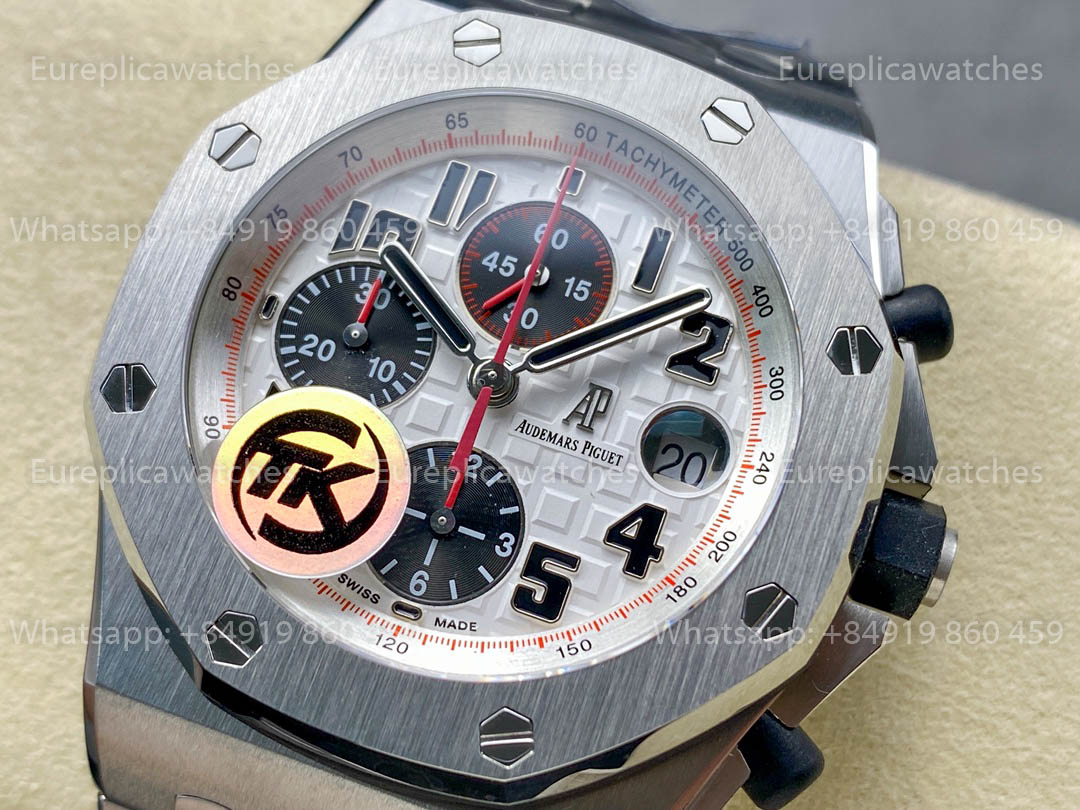 Audemars Piguet Royal Oak Offshore 26400 / 26238 / 26470 Serie Weißes Zifferblatt TK Factory Edelstahl