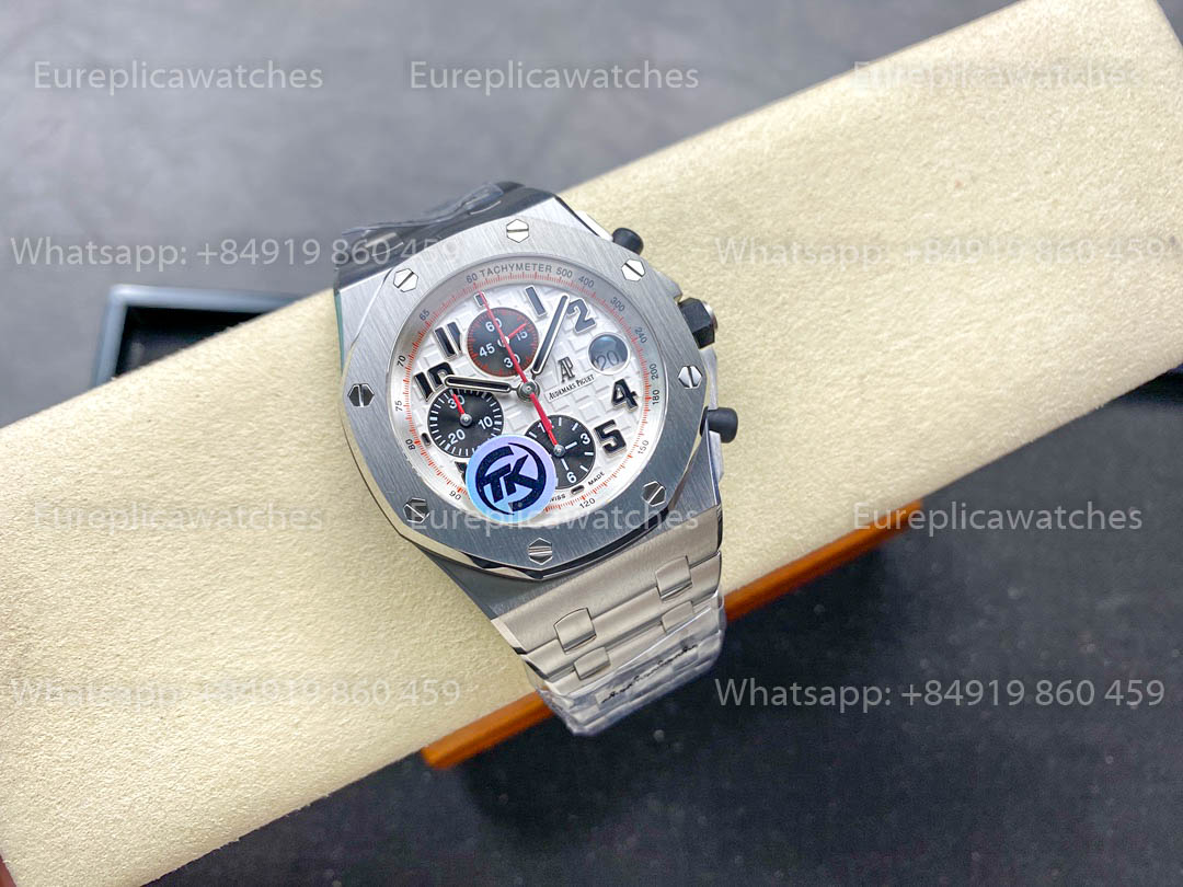 Audemars Piguet Royal Oak Offshore 26400 / 26238 / 26470 Serie Weißes Zifferblatt TK Factory Edelstahl