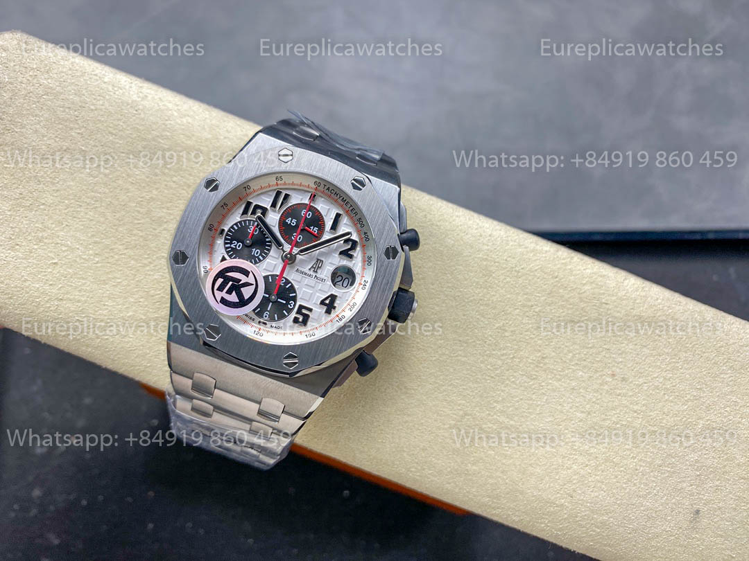 Audemars Piguet Royal Oak Offshore 26400 / 26238 / 26470 Serie Weißes Zifferblatt TK Factory Edelstahl