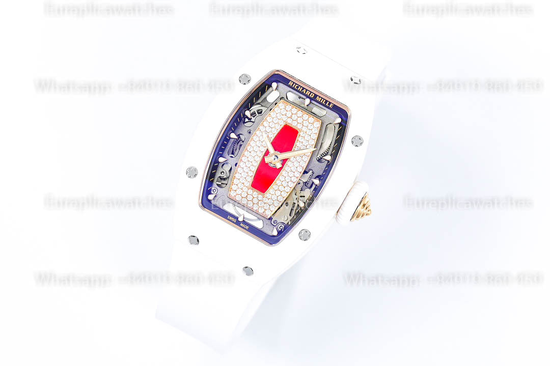 Richard Mille RM 07-01 Weiße Keramik Rote Lippe 1:1 Beste Version ZF Factory