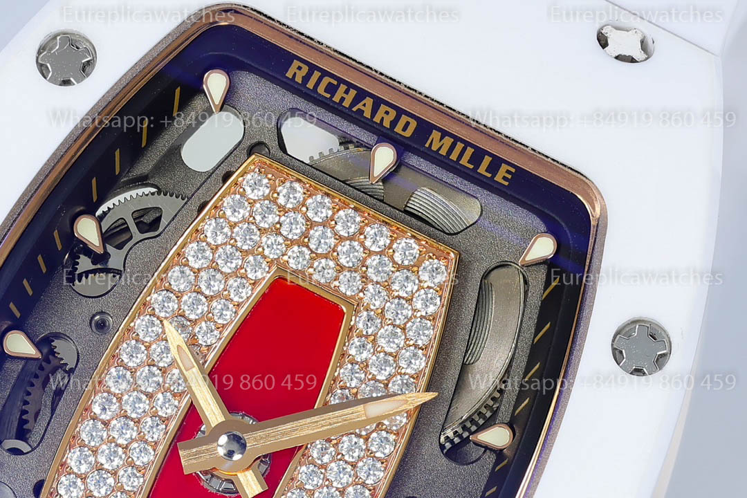 Richard Mille RM 07-01 Weiße Keramik Rote Lippe 1:1 Beste Version ZF Factory