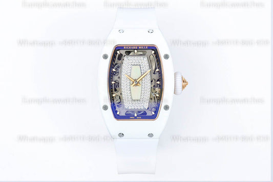 Richard Mille RM 07-01 Weiße Keramik MOP -Lippe 1:1 Beste Version ZF Factory