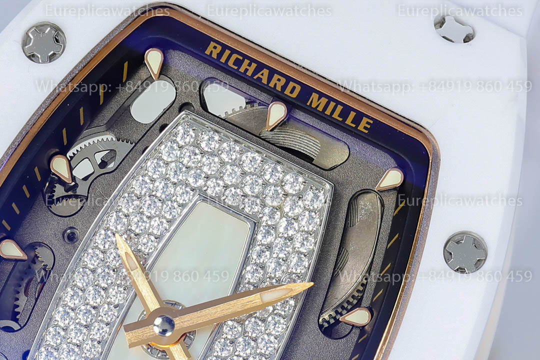 Richard Mille RM 07-01 Weiße Keramik MOP -Lippe 1:1 Beste Version ZF Factory