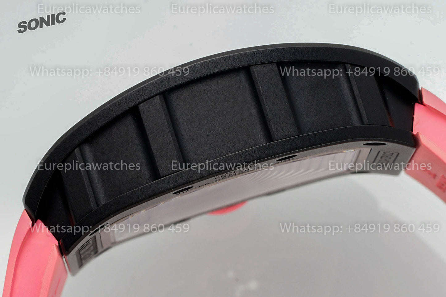 Richard Mille RM035 Americas Black Toro 1:1 Best Version Sonic Factory V4 Pink Strap