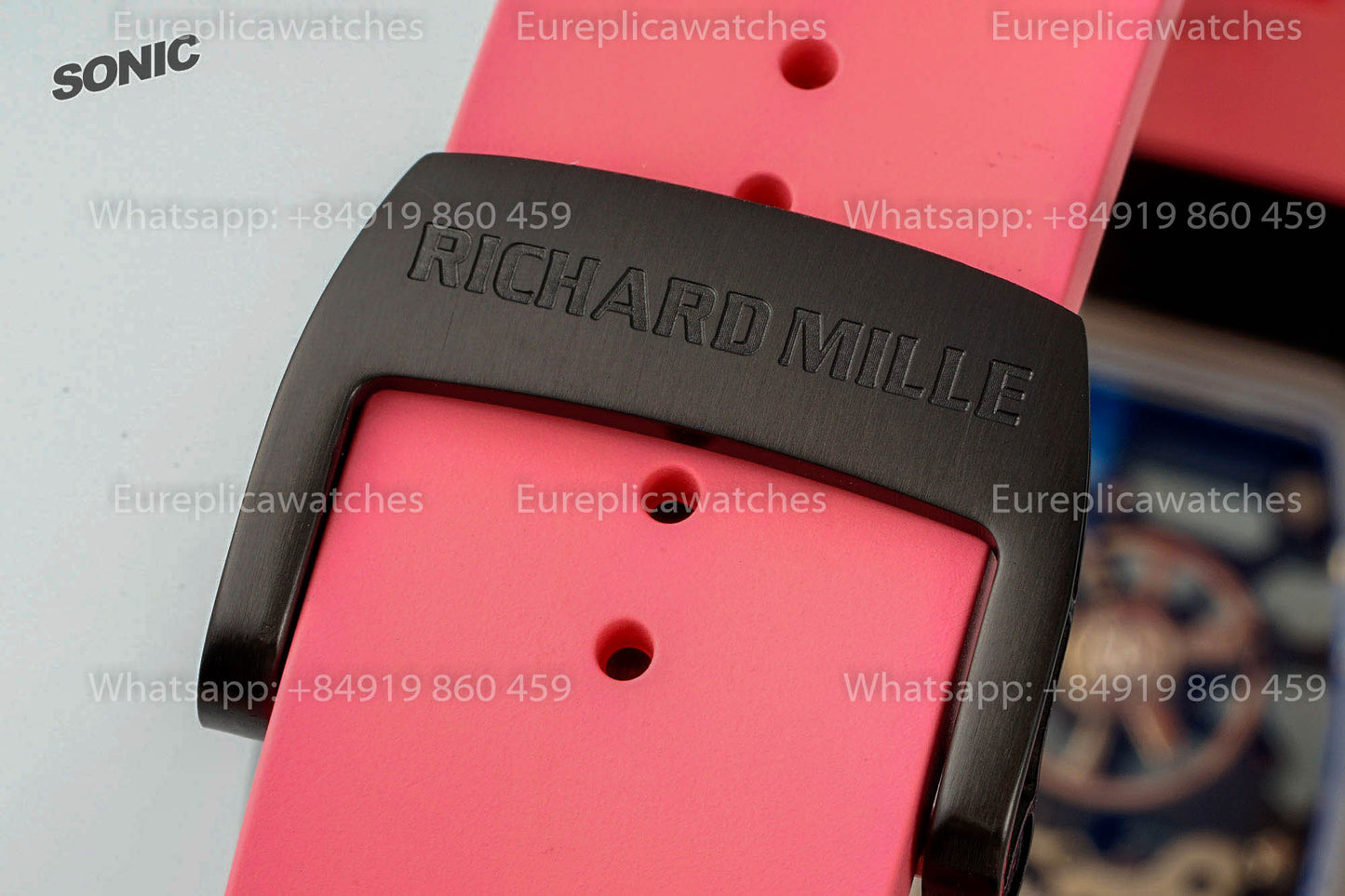 Richard Mille RM035 Americas Black Toro 1:1 Best Version Sonic Factory V4 Pink Strap