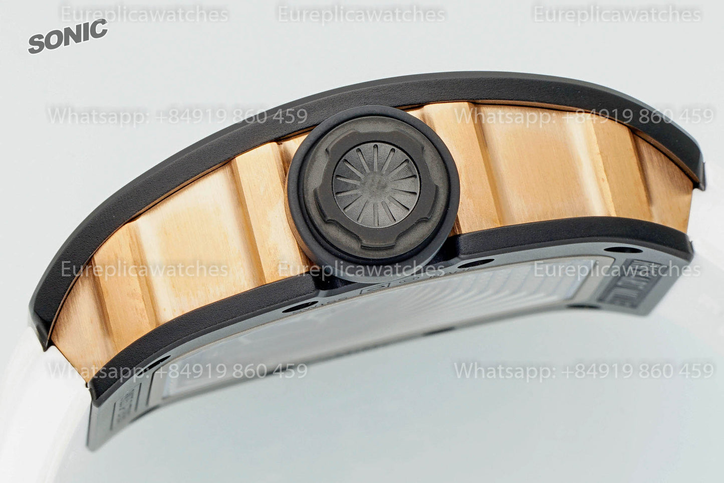 Richard Mille RM035 Americas Black Toro 1:1 Best Version Sonic Factory V4 White Strap