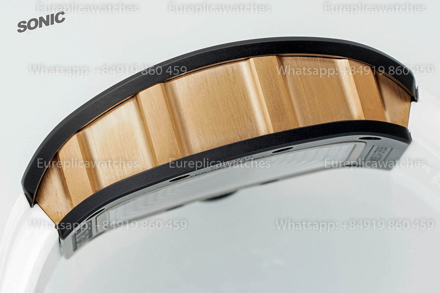 Richard Mille RM035 Americas Black Toro 1:1 Best Version Sonic Factory V4 White Strap