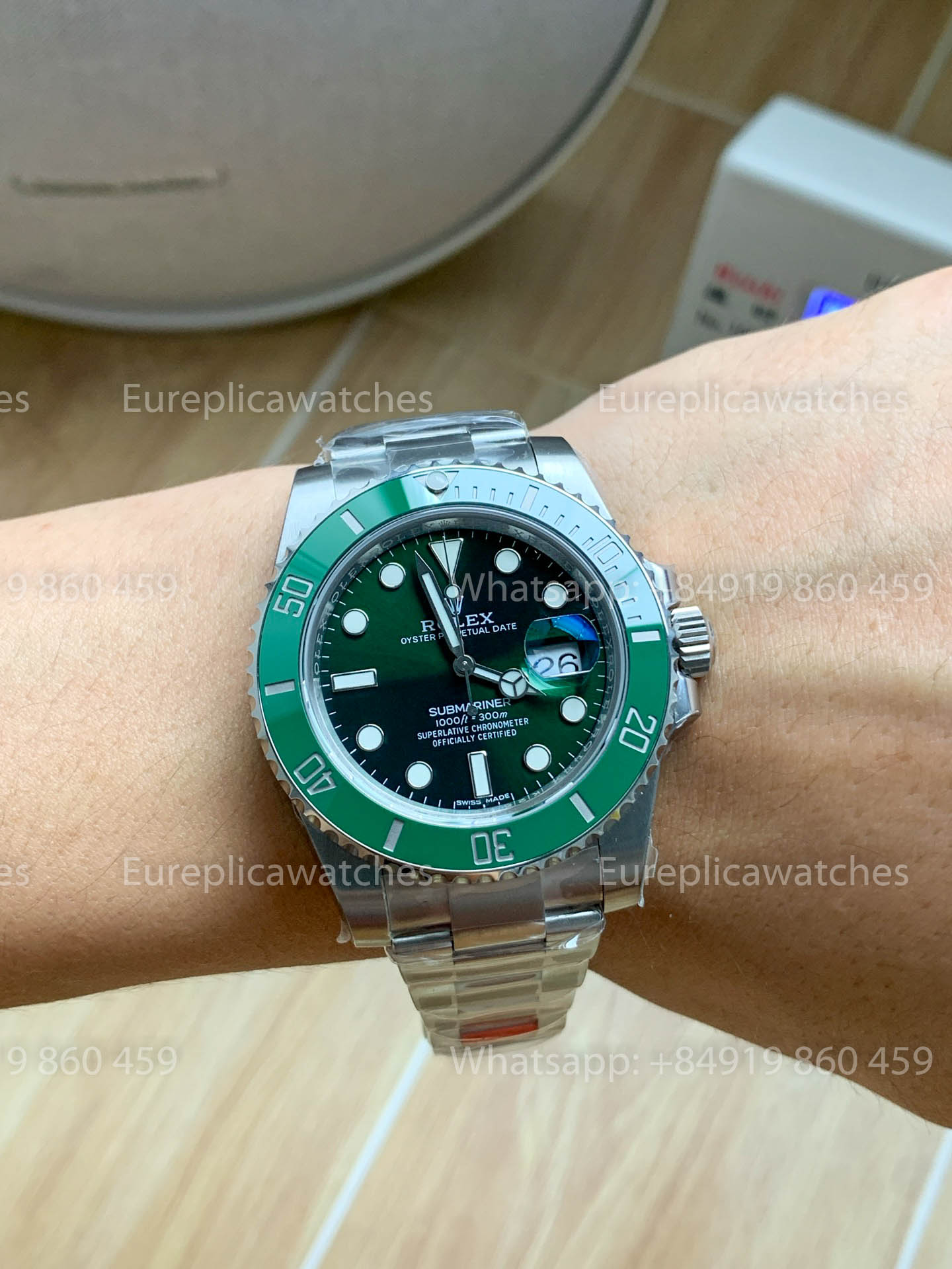 Rolex Submariner Date 116610LV Cadran Vert Submariner Hulk 1:1 Meilleure Version VS Usine