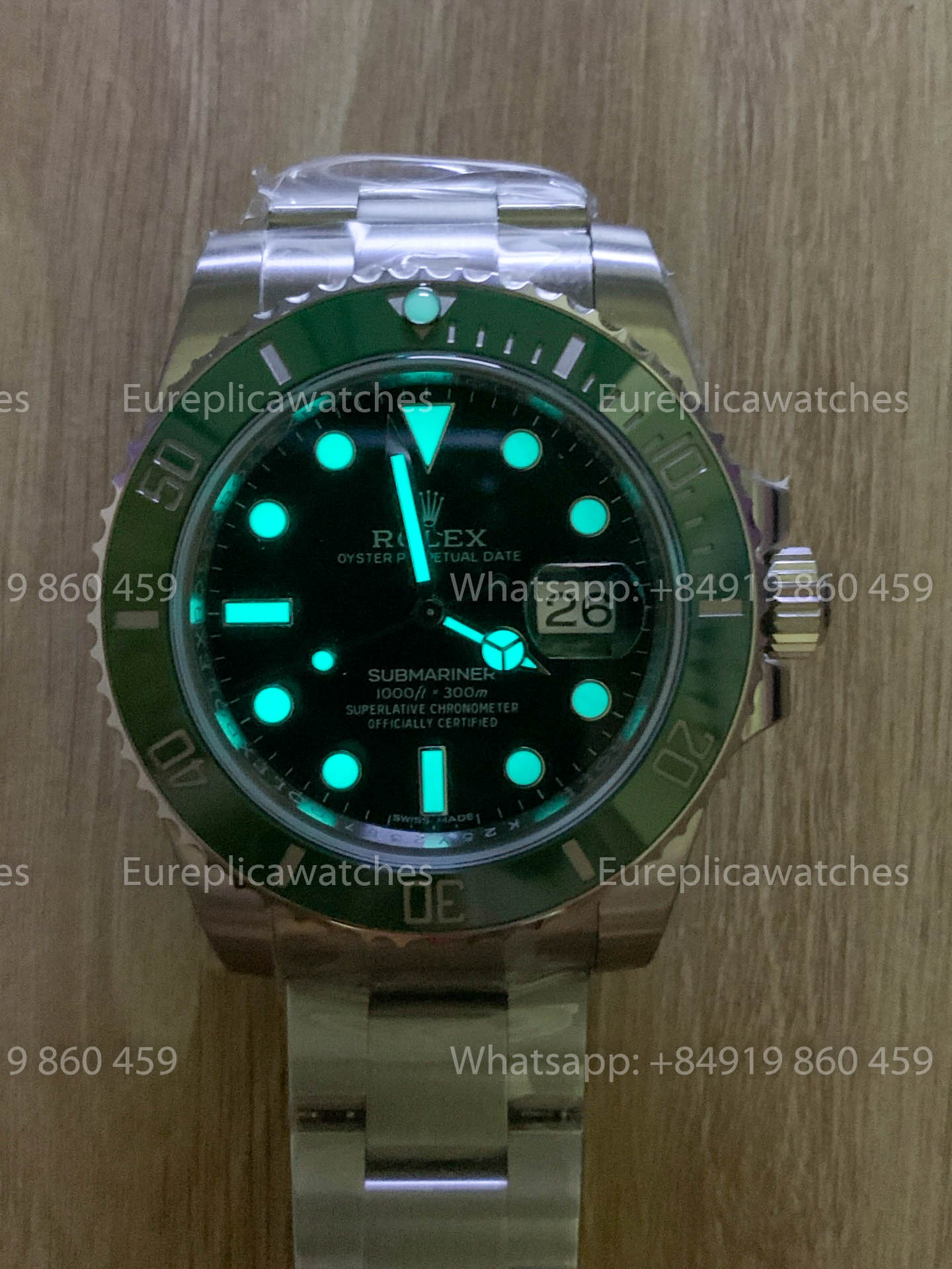 Rolex Submariner Date 116610LV Cadran Vert Submariner Hulk 1:1 Meilleure Version VS Usine