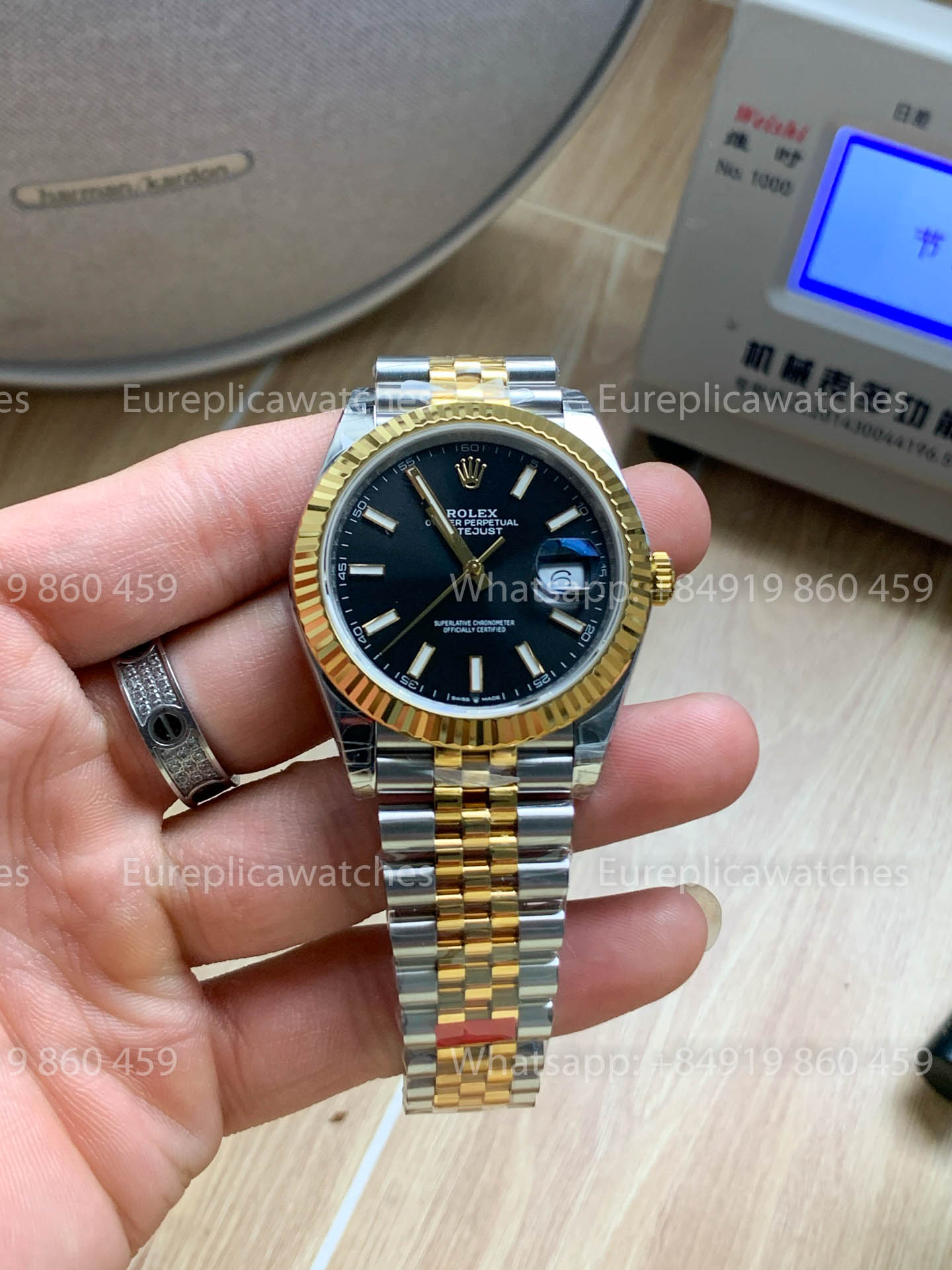 Rolex Datejust 41 M126333 Cadran noir Lunette cannelée 1:1 Meilleure version VS usine
